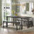 Keuna 8 - Person Rectangular 63'' L x 28'' W Expandable Table Dining Set-1736351714-1736351717