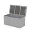 Boîte de rangement extérieure en bois massif - Boîte de rangement multifonctionnelle avec siège et plateau de table pour coussins de patio, jouets de piscine et outils de jardin-121840236-121840239