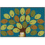 Owl-phabet Tree Seating Alphabet Premium Tufted Area Rug