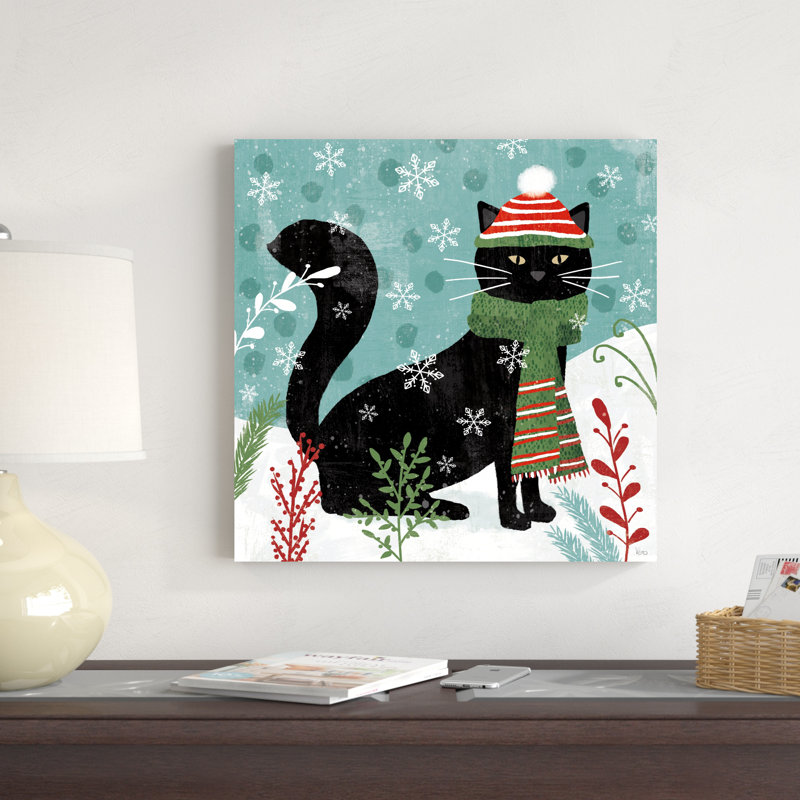 Purrfect Holiday II, H 20 po x l 20 po x P 1,25 po