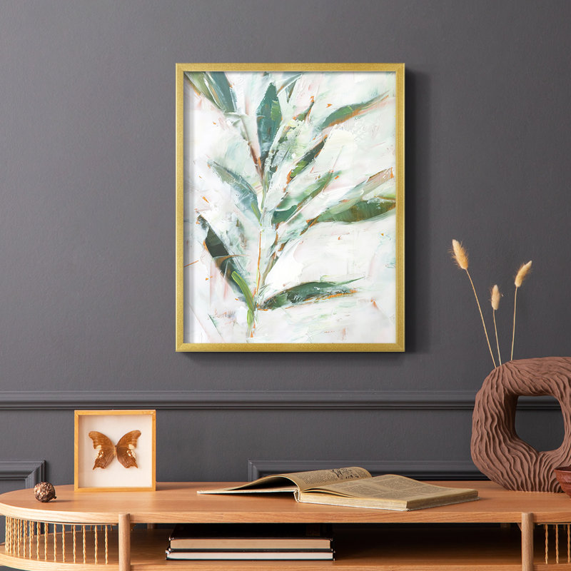 «Tropical Foliage Study I», reproduction encadrée - bois massif, H 28 po x l 22 po