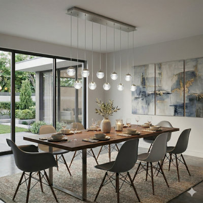 Luminaire suspendu en forme de globe à 10 lumières Heatherly