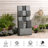 Handcrafted Outdoor Weather Resistant Rock Fountain with Lights