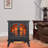 24" 3D Flame Electric Infrared Quartz Fireplace Stove with Remote