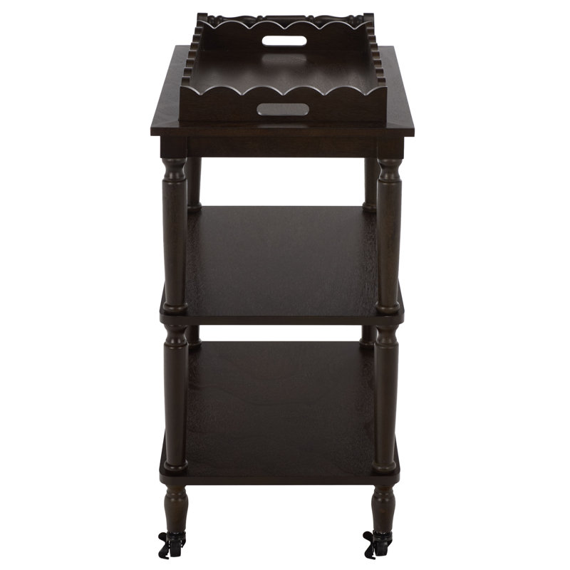 Haven 3 Tier Dining Cart, Dark Chocolate