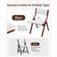 Ensemble de 2 chaises pliantes avec coussin, chaise pliante portative avec coussin, chaise de salle à manger rembourrée moderne pour la cuisine, le bureau, un mariage, une fête ou une salle à manger.