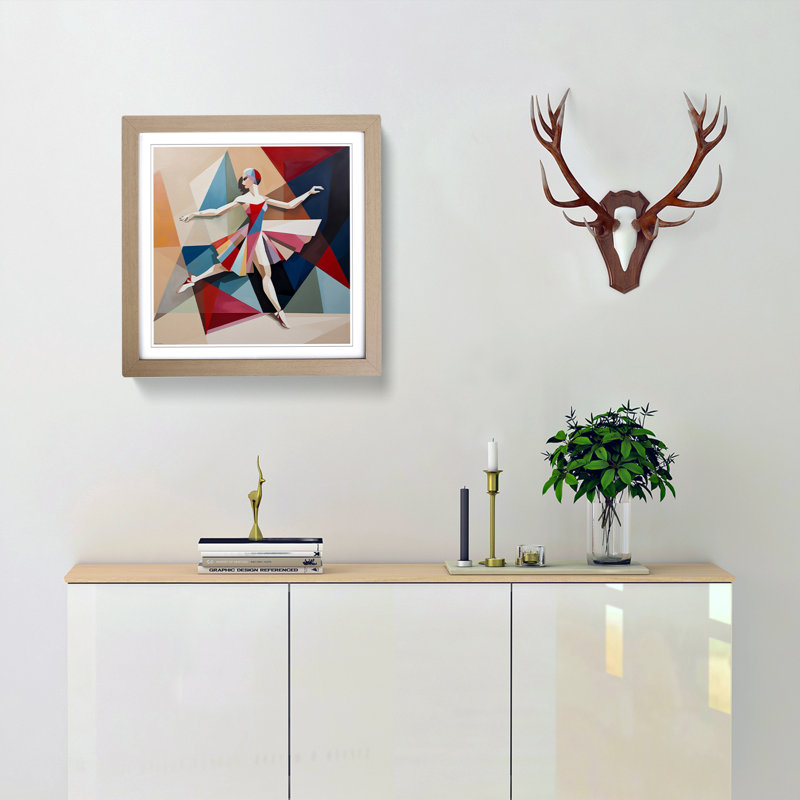 Single Picture Frame Print on Wood, Oak