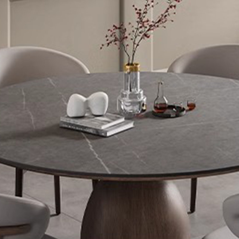 Solid Wood Round Dining Table, 29.52"H x 47.24"L x 47.24"W