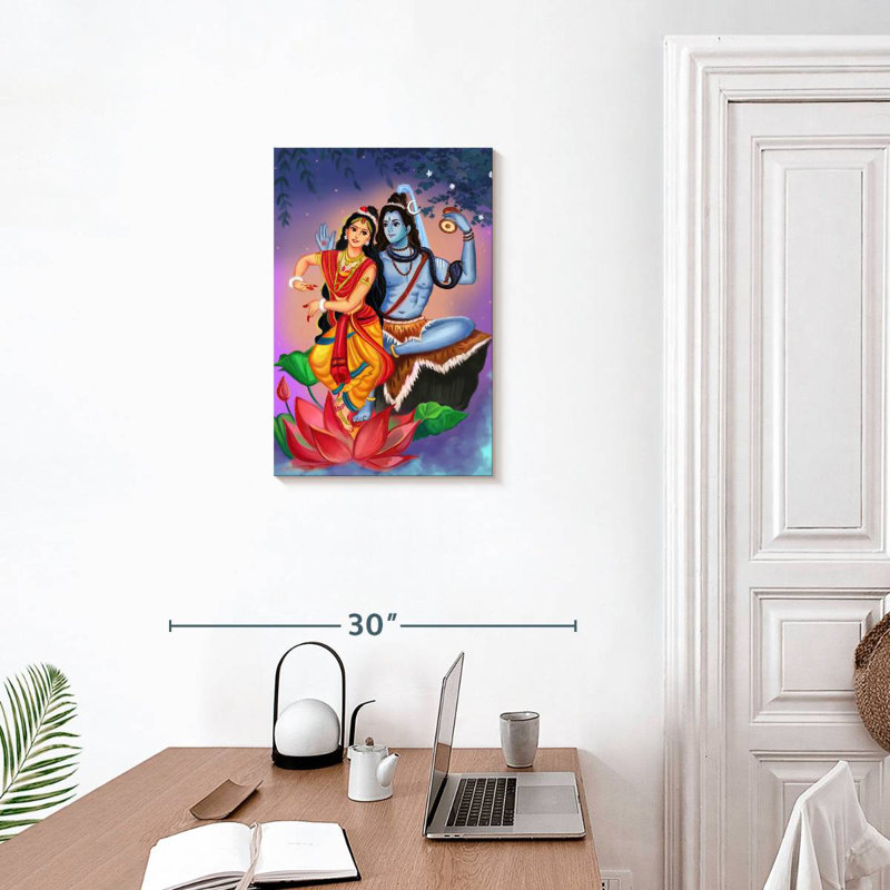 Adella Shiv Parvati, 24" H x 16" W