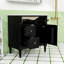 Meuble-lavabo autoportant moderne avec lavabo en céramique, tablette réglable et tiroirs de rangement-975145975