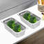 2 Pack 1/3 Size Perforated Stainless Steel Steam Table Pans For Buffet 4" Deep