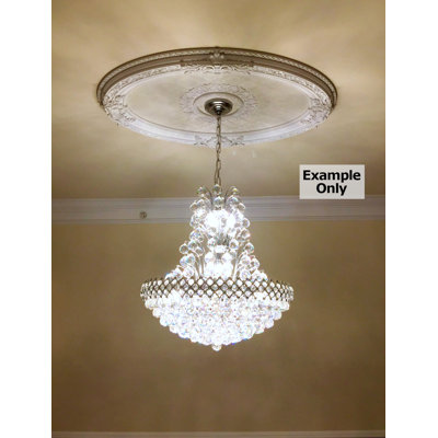 Floral Center Oval Ceiling Medallion