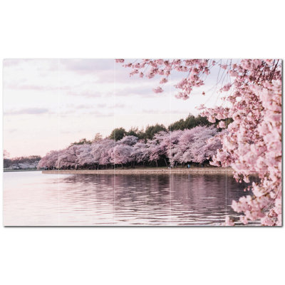Spring Photo 12'' x 12'' Satin Ceramic Decorative Mural