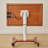 Brown+White Rectangular Solid Wood+Metals End Table-1993137981