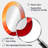 Orange Spectral Slice - Large Oval Wall Mirror On Metal-1484383038