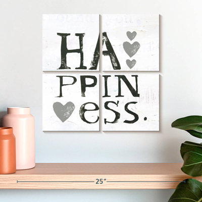 Tergel Happiness Gray Hearts