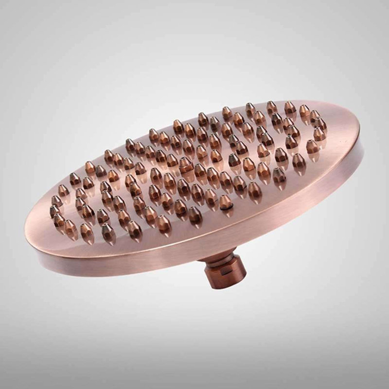 BathSelect Rainfall Showerhead Antique Red Copper