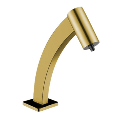 Deck Mounted Automatic Soap Dispenser Touchless Gold Finish for Hygiene Convenience