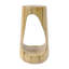 Table d'appoint d'extérieur, table de bout à conception creuse, table de tabouret de jardin de patio, table d'appoint décorative pour terrasse de balcon de plage, béton léger, texture semblable au bois-454129210