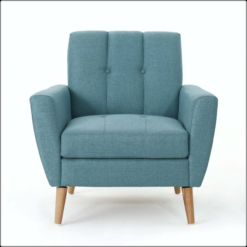 Fauteuil club Mid-Century, Bleu