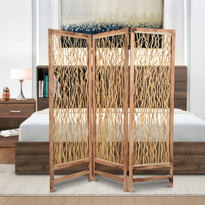60'' W x 69'' H 3 - Panel Folding Room Divider