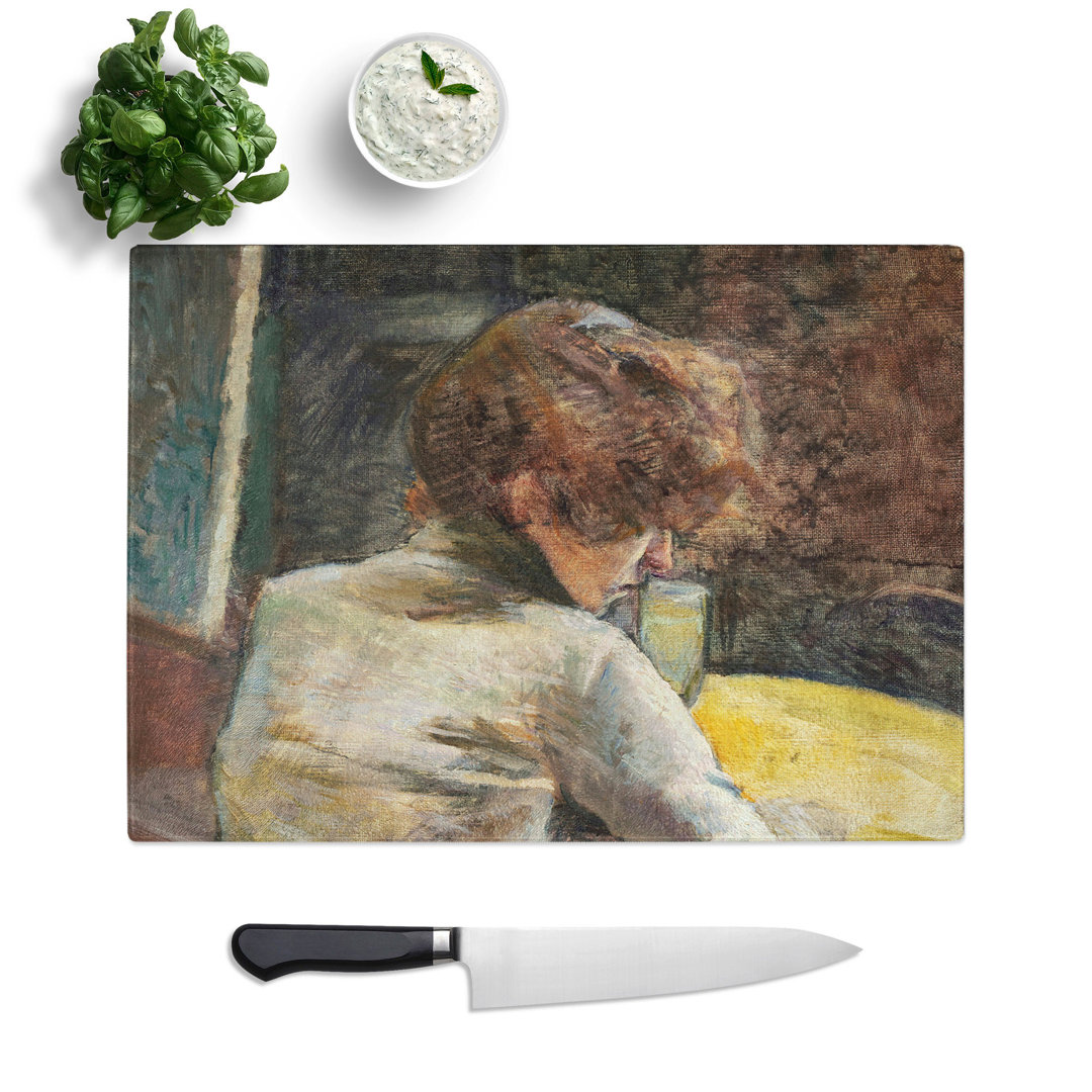 Waiting by Henri De Toulouse-Lautrec Chopping Board