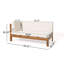 BANC D'ANGLE GAUCHE EN X