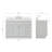 Hamlet 49 " W Freestanding Standard Free Standing 1 Single Vanity Bathroom Vanity With White Quartz Top-60199468