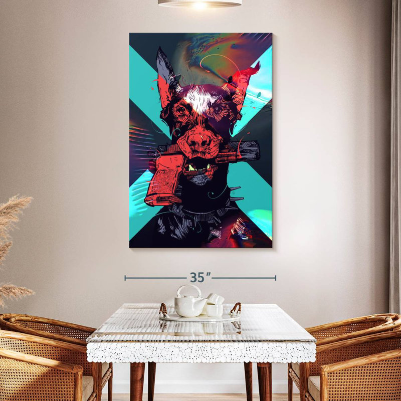 Brampt Dobergun, 51" H x 34" W