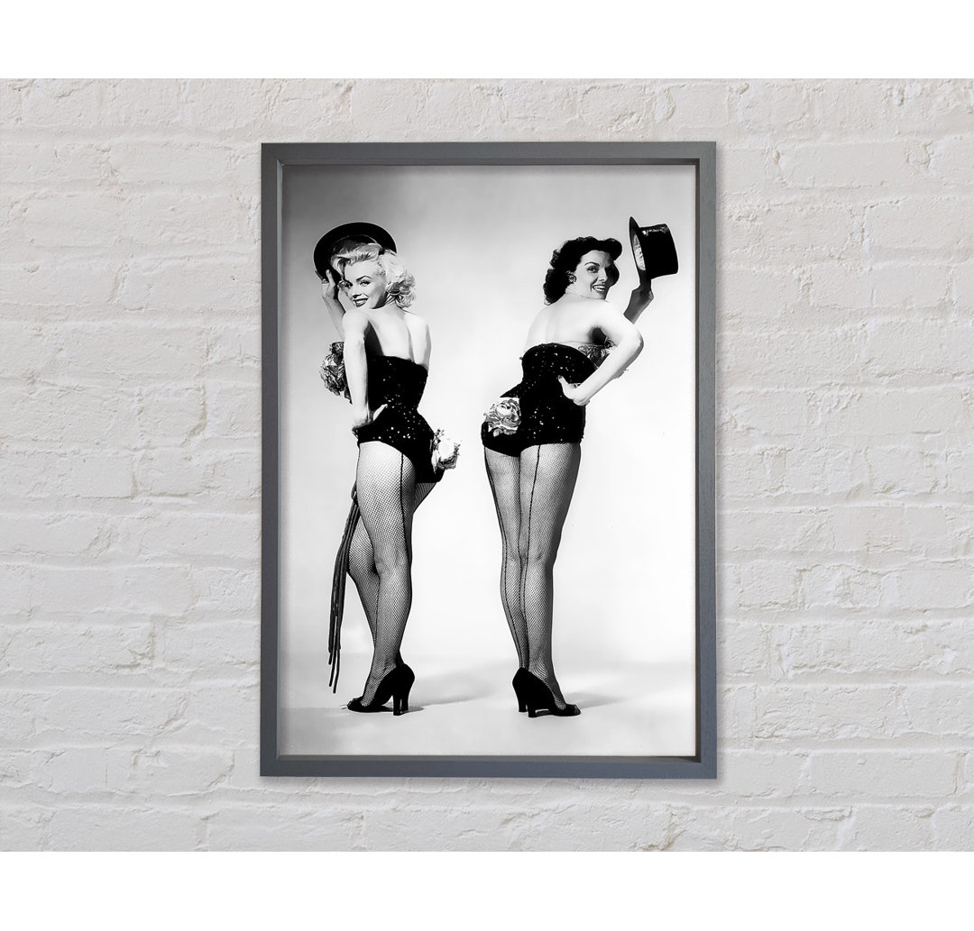 Marilyn Monroe Gentlemen Prefer Blonds - Einzelbildrahmen Kunstdrucke auf Leinwand