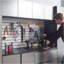 Nova Series X P 72 po H 20 po D Ensemble d'armoires de garage gris métallique B (6 pièces)