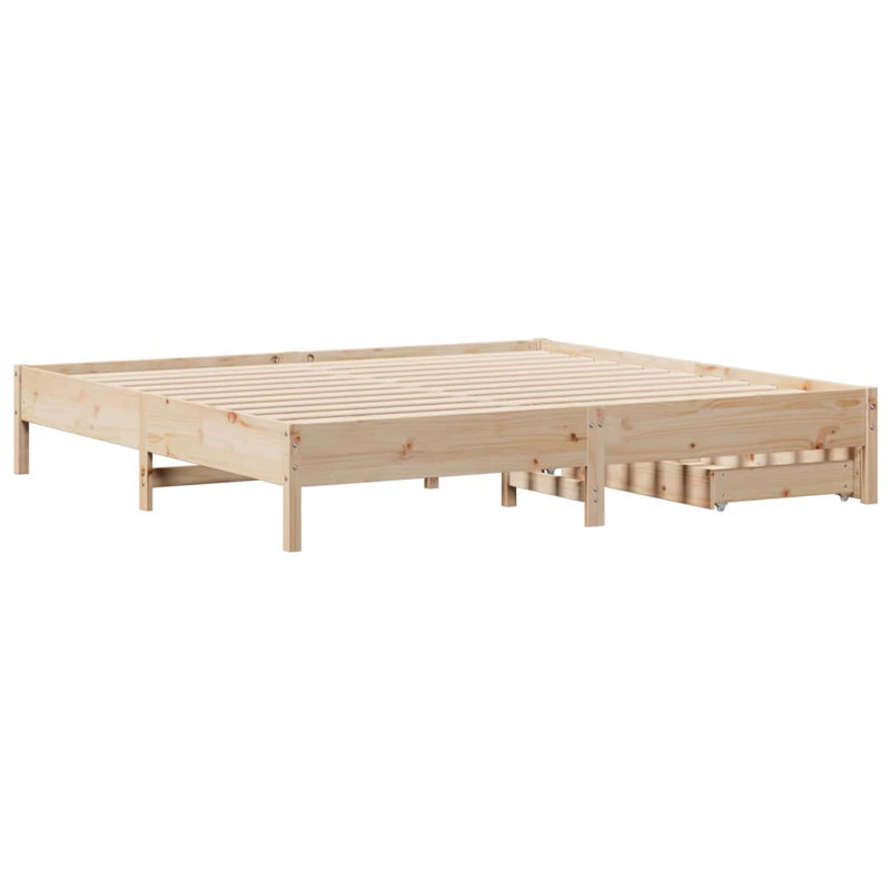 Storage Bed, Brown, Super King (6')