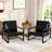 Angellina Faux Leather Armchair-1267500041