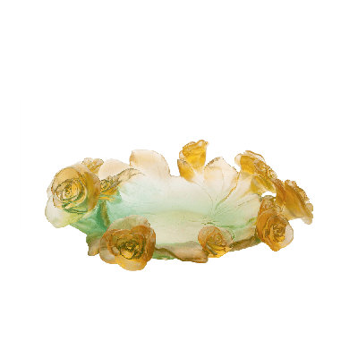 Rose Passion Handmade Crystal Decorative Bowl