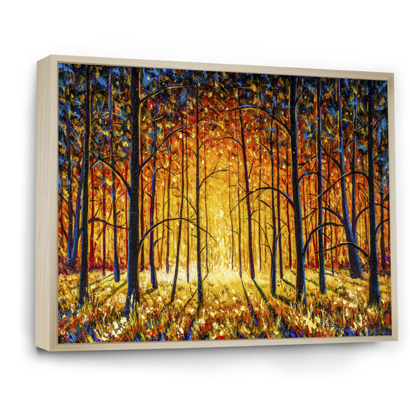 «Path To The Enchanted Forest II», reproduction encadrée sur toile, H 30 po x l 40 po x P 1,5 po, Cadre flottant brun