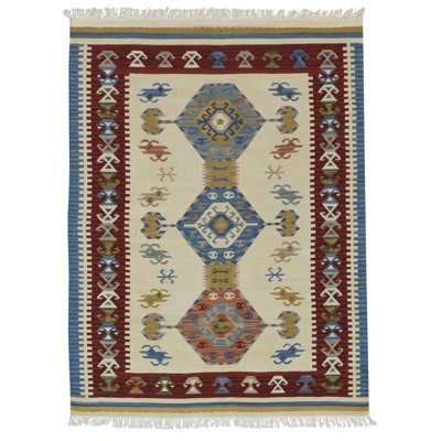 Southwestern Wool Hand Woven Area Rug
