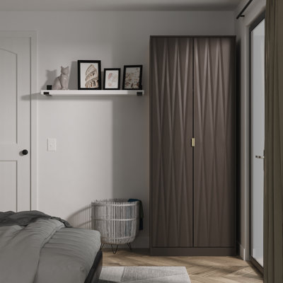 Las Vegas 2 Door Robe in White Matt (Ready Assembled)