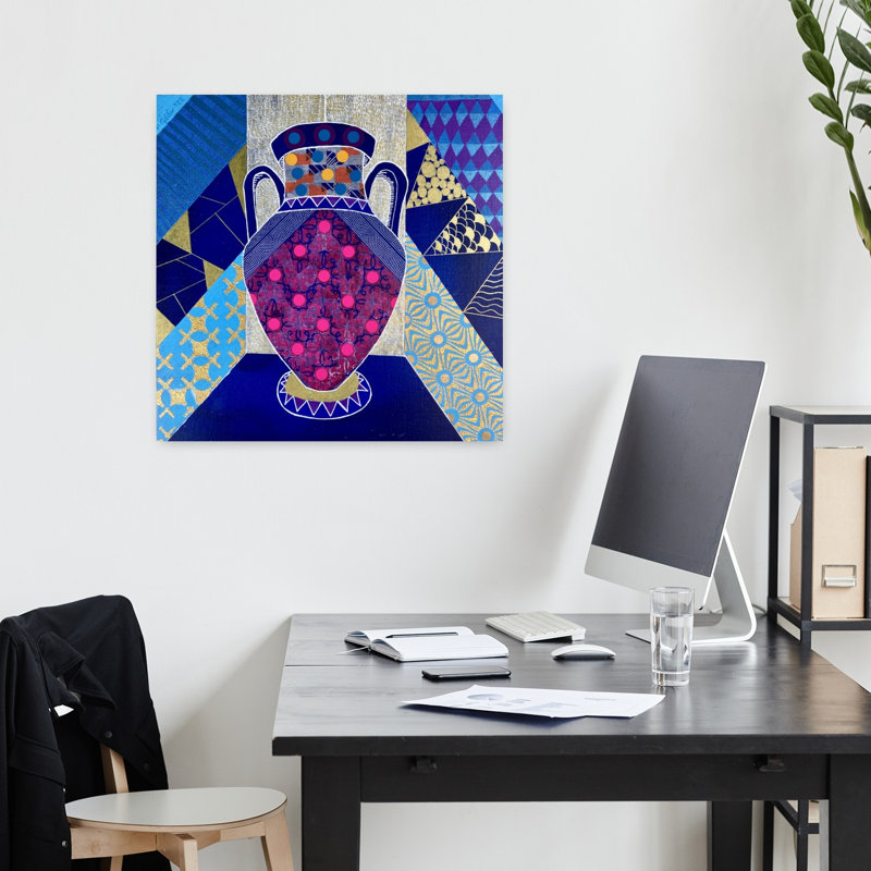 Art contemporain, art contemporain abstrait, H 18 po x l 18 po