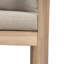 Tabouret de bar d'extérieur Abaco, bois clair au fini blanc clair avec coussin beige, ensemble de 2-102272052