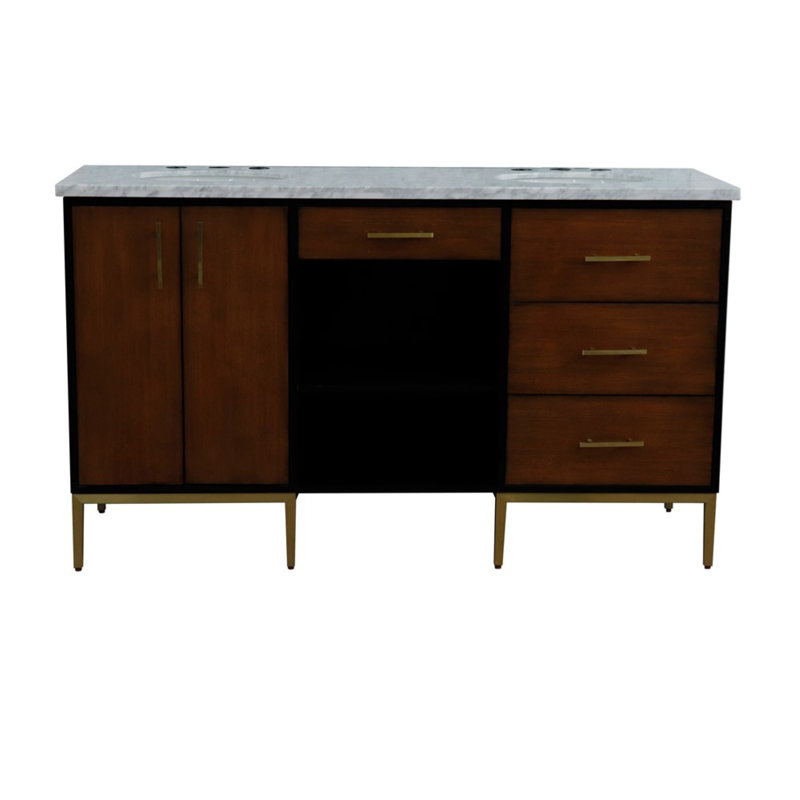 Ensemble de meuble-lavabo double 61 po Jerremy