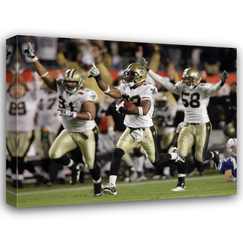 Projecteur Tracy Porter Super Bowl XLIV, H 28 po x l 36 po