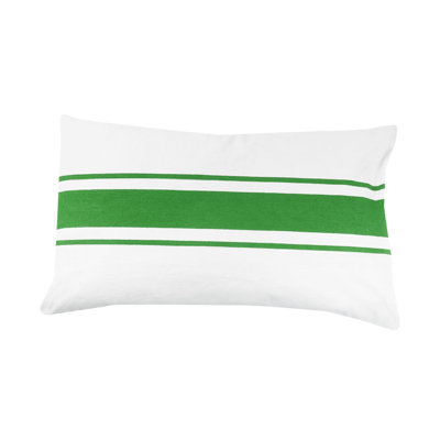Fable Striped Cotton Reversible Throw Pillow