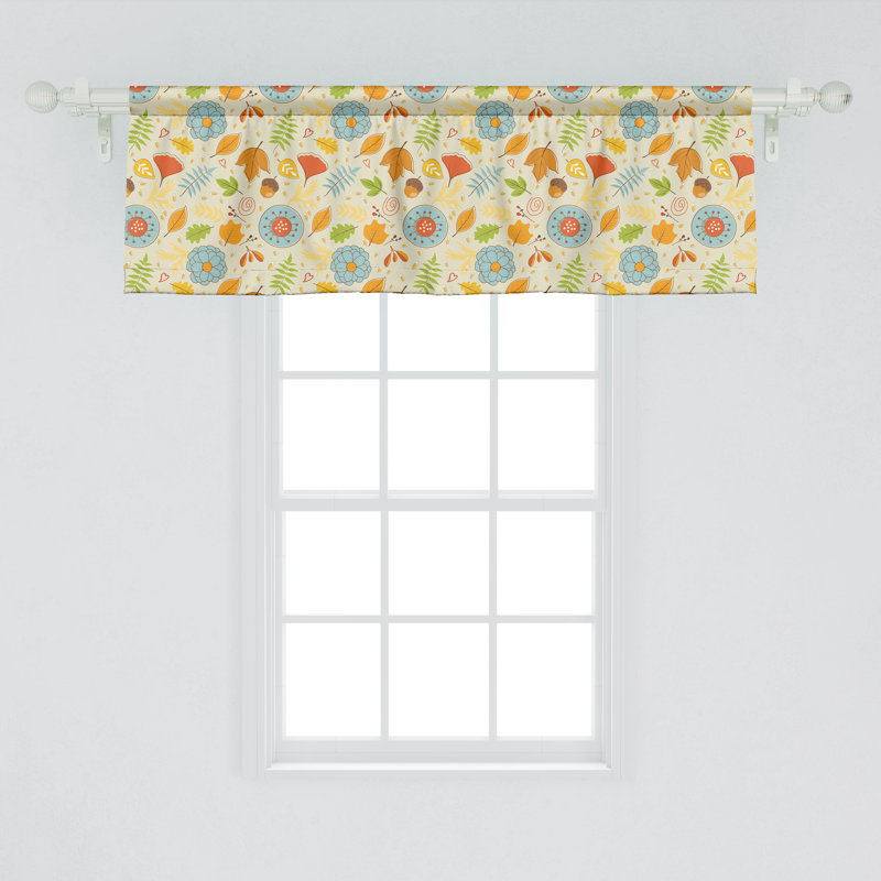 Multicolore de cantonnière 54 po x 18 po Ambesonne