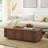 Reyes 47.63" W Fluted Coffee Table with Low Profile Solid Base-570186562