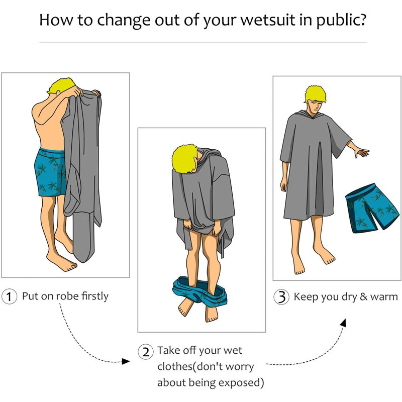 Hand-Woven Turkish Cotton Hooded Beach Poncho for Adults with Kangaroo Pouch
