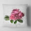 Bouquet de roses roses avec feuilles - coussin à imprimé floral-30746203-30746207