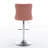 Swivel Velvet Barstools with Adjusatble Seat Height-1880070283-1880070257