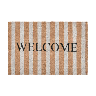 Non-Slip Striped Outdoor Doormat