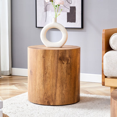 Table cylindrique avec un design délicat - 15,88 po de tous les côtés, 15,49 lb répond aux besoins de café, de salle à manger, de travail, d'écriture
