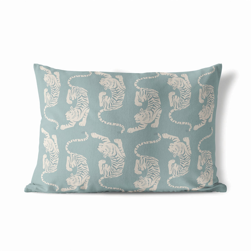Coussin extérieur Hey Tiger, Bleu